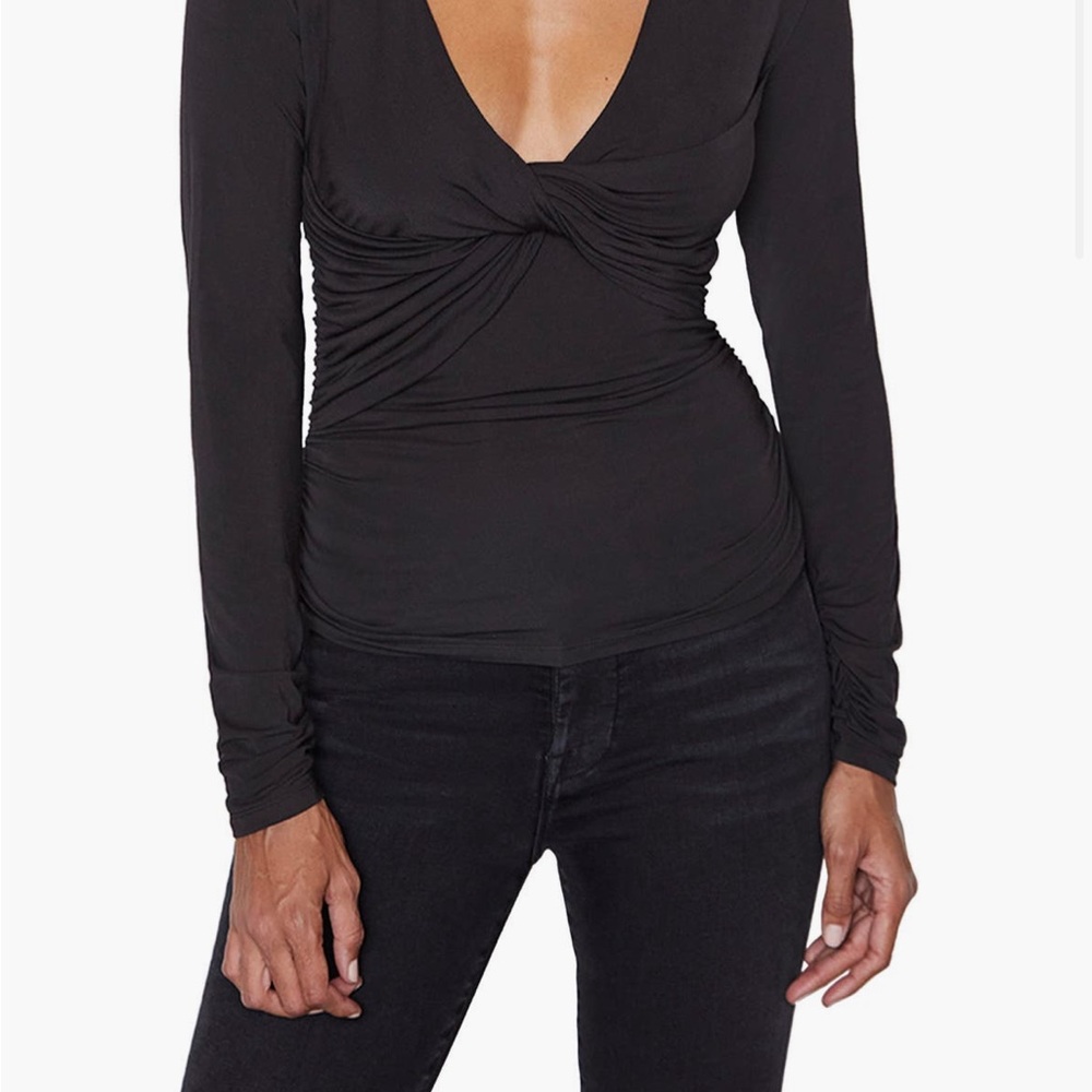 Elegant Black Long Sleeve Top